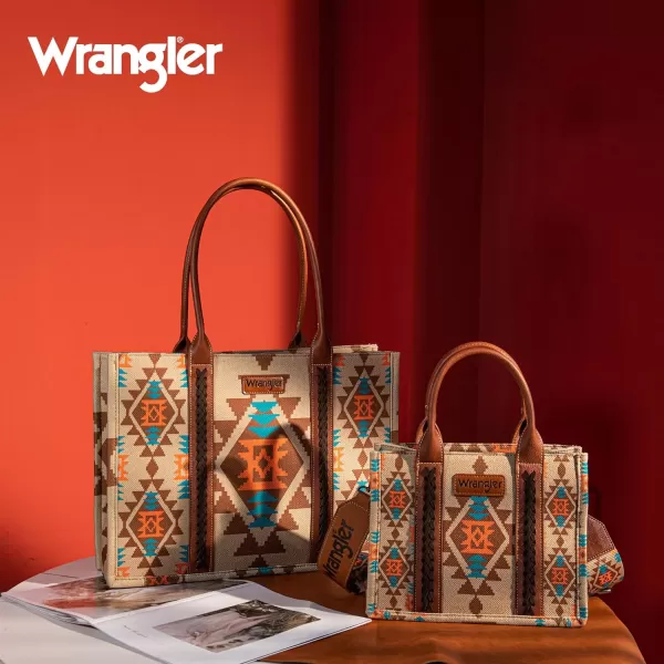 Wrangler Aztec Tote Bag for Women Boho Shoulder Purses and Handbags)