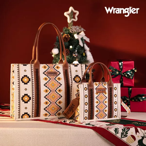 Wrangler Aztec Tote Bag for Women Boho Shoulder Purses and Handbags)