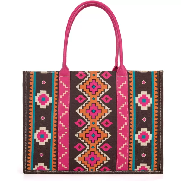 Wrangler Aztec Tote Bag for Women Boho Shoulder Purses and Handbags