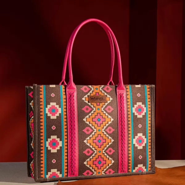 Wrangler Aztec Tote Bag for Women Boho Shoulder Purses and Handbags