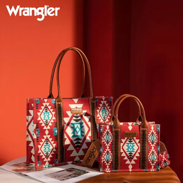 Wrangler Aztec Tote Bag for Women Boho Shoulder Purses and Handbags