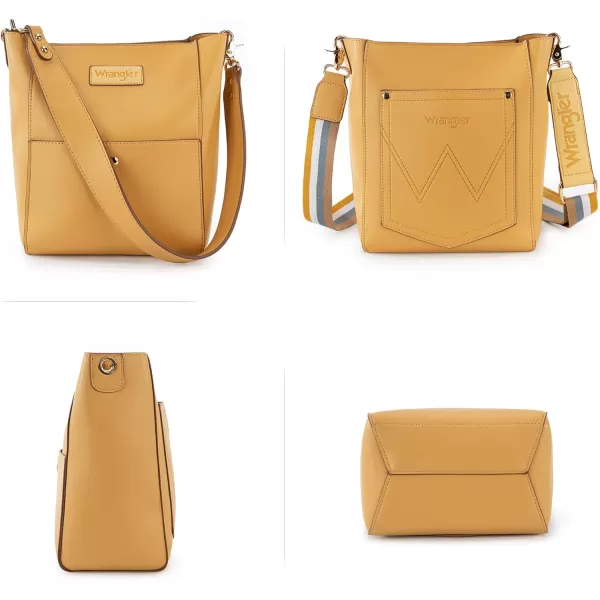 Wrangler Bucket Bag for Women Large Crossbody Bags with Extra Guitar Strap