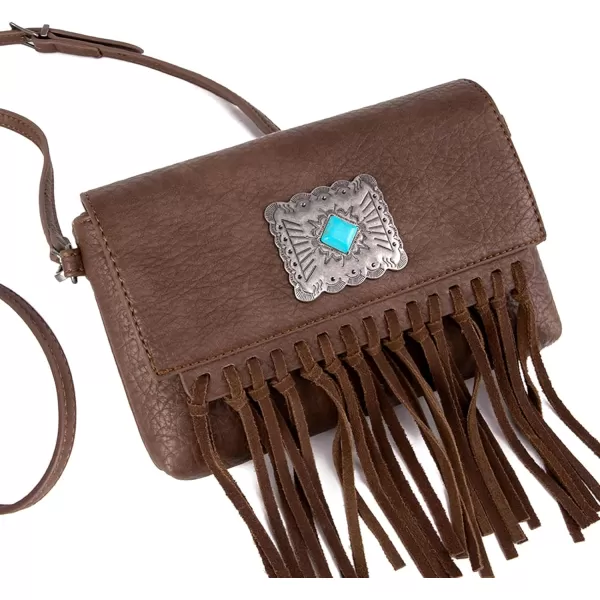 Wrangler Clutch Wristlet Fringe Purse Western Crossbody Bags for Women