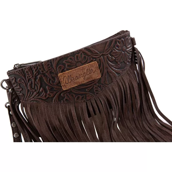 Wrangler Clutch Wristlet Fringe Purse Western Crossbody Bags for Women