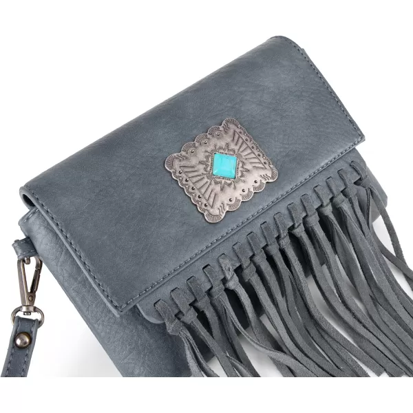 Wrangler Clutch Wristlet Fringe Purse Western Crossbody Bags for Women