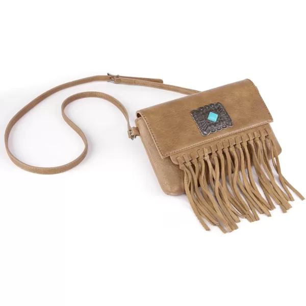 Wrangler Clutch Wristlet Fringe Purse Western Crossbody Bags for Women