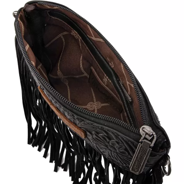 Wrangler Clutch Wristlet Fringe Purse Western Crossbody Bags for Women