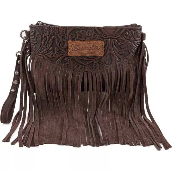 Wrangler Clutch Wristlet Fringe Purse Western Crossbody Bags for Women