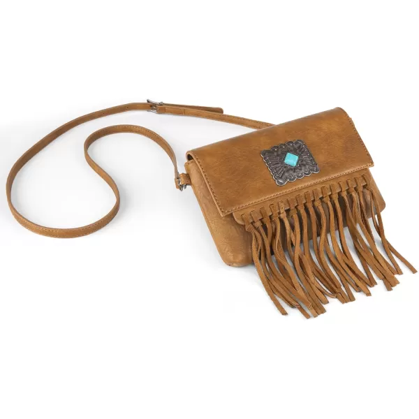 Wrangler Clutch Wristlet Fringe Purse Western Crossbody Bags for Women