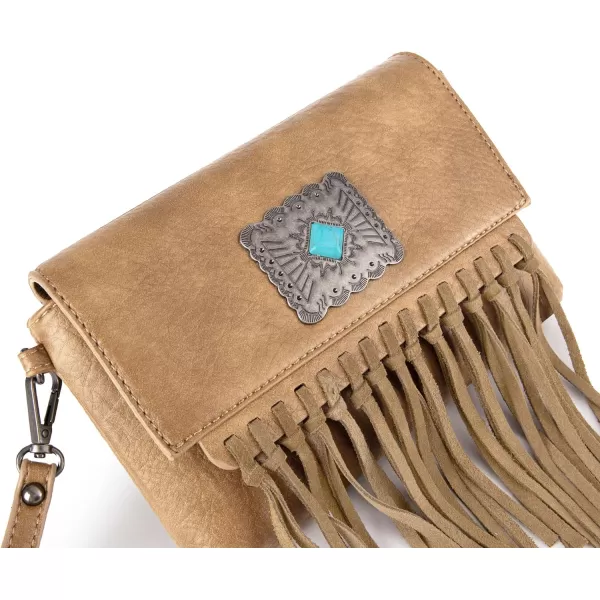 Wrangler Clutch Wristlet Fringe Purse Western Crossbody Bags for Women