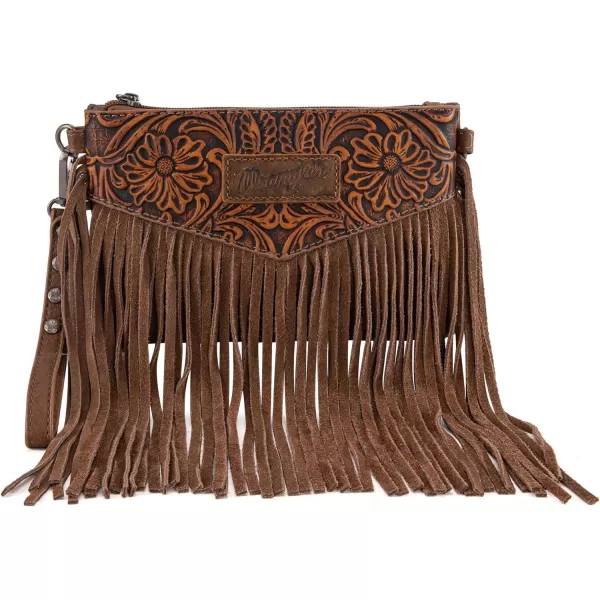 Wrangler Clutch Wristlet Fringe Purse Western Crossbody Bags for Women