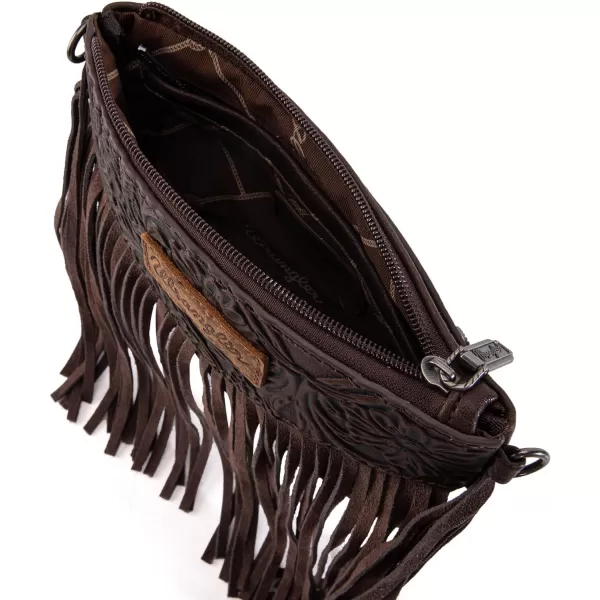 Wrangler Clutch Wristlet Fringe Purse Western Crossbody Bags for Women