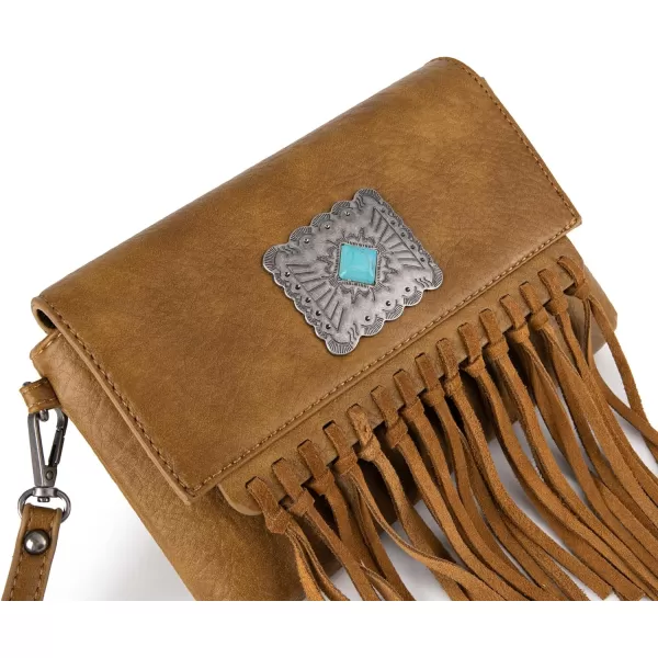 Wrangler Clutch Wristlet Fringe Purse Western Crossbody Bags for Women