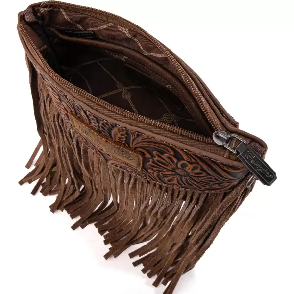 Wrangler Clutch Wristlet Fringe Purse Western Crossbody Bags for Women