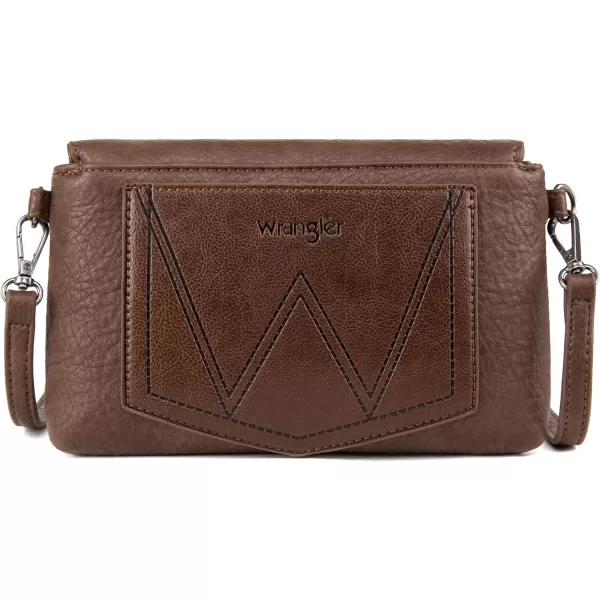 Wrangler Clutch Wristlet Fringe Purse Western Crossbody Bags for Women