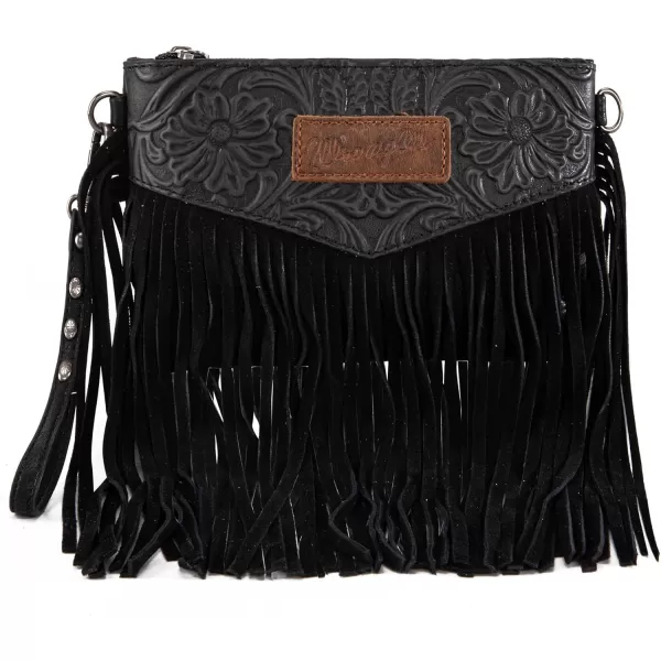 Wrangler Clutch Wristlet Fringe Purse Western Crossbody Bags for Women