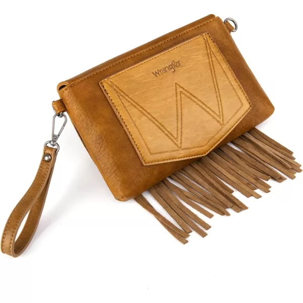 Wrangler Clutch Wristlet Fringe Purse Western Crossbody Bags for Women