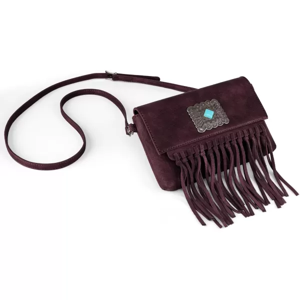 Wrangler Clutch Wristlet Fringe Purse Western Crossbody Bags for Women