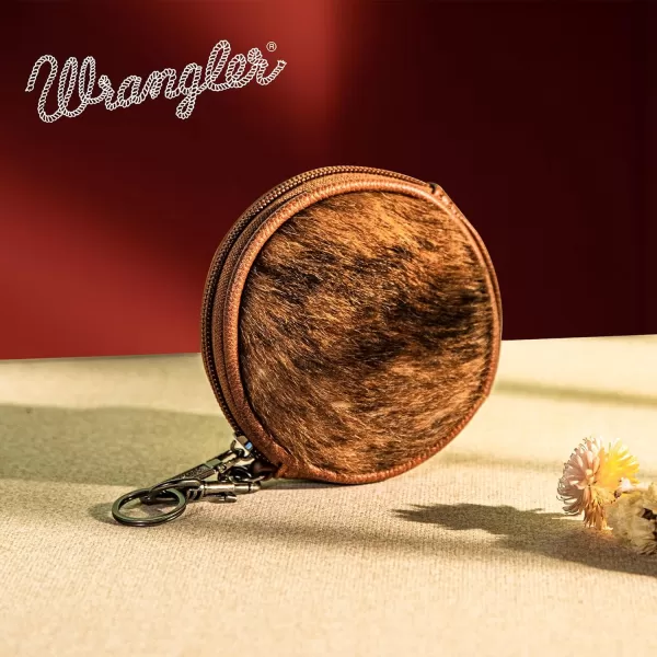 Wrangler Coin Purse Cowhide Leather Women Wallet with Keychain