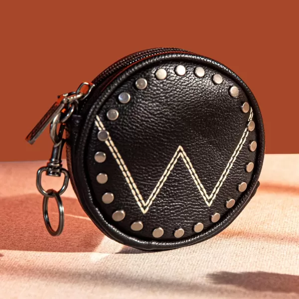 Wrangler Coin Purse Cowhide Leather Women Wallet with Keychain