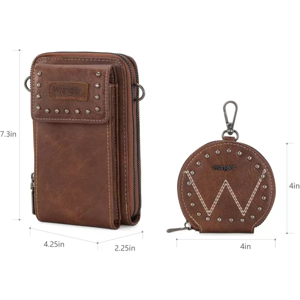 Wrangler Crossbody Cell Phone Bags for Women Wallet Purses with Credit Card Slots