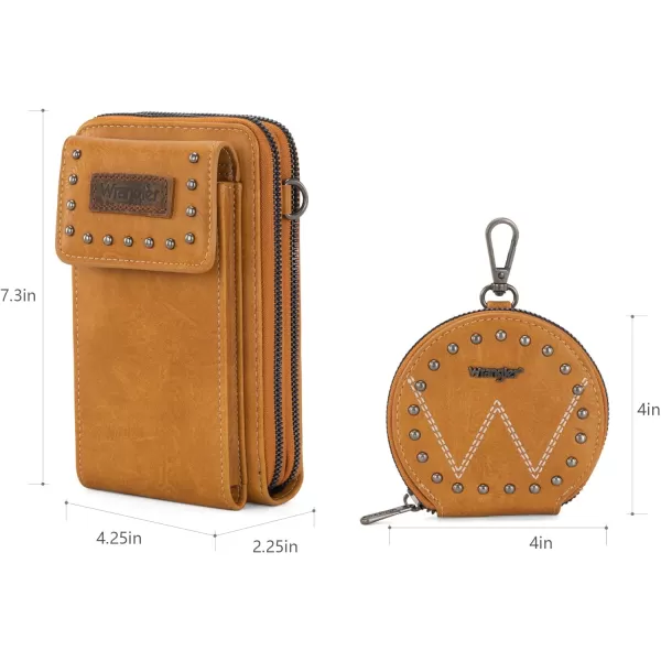 Wrangler Crossbody Cell Phone Bags for Women Wallet Purses with Credit Card Slots