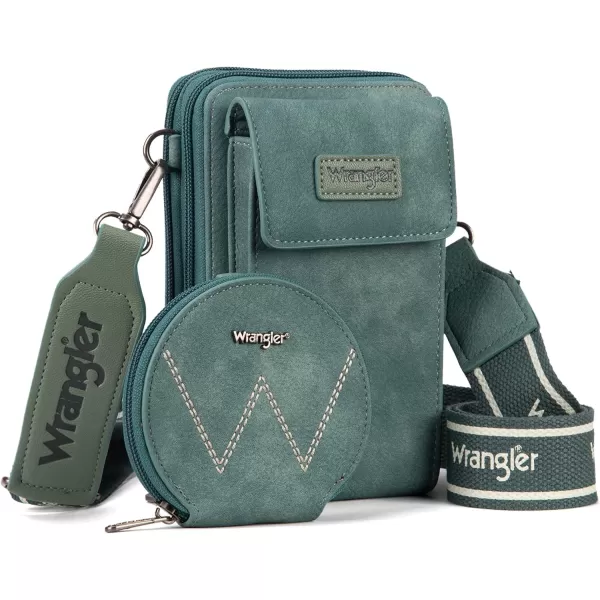 Wrangler Crossbody Cell Phone Bags for Women Wallet Purses with Credit Card Slots