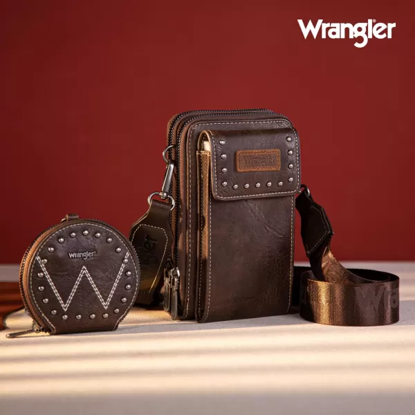 Wrangler Crossbody Cell Phone Bags for Women Wallet Purses with Credit Card Slots