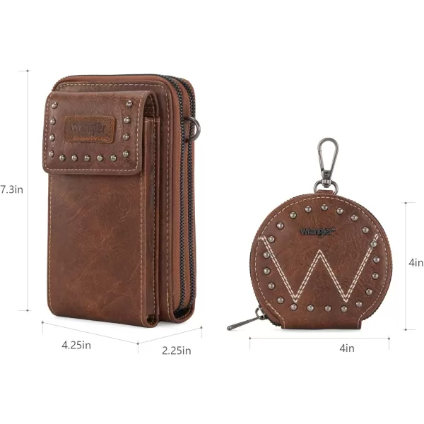 Wrangler Crossbody Cell Phone Bags for Women Wallet Purses with Credit Card Slots