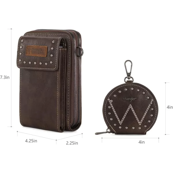 Wrangler Crossbody Cell Phone Bags for Women Wallet Purses with Credit Card Slots