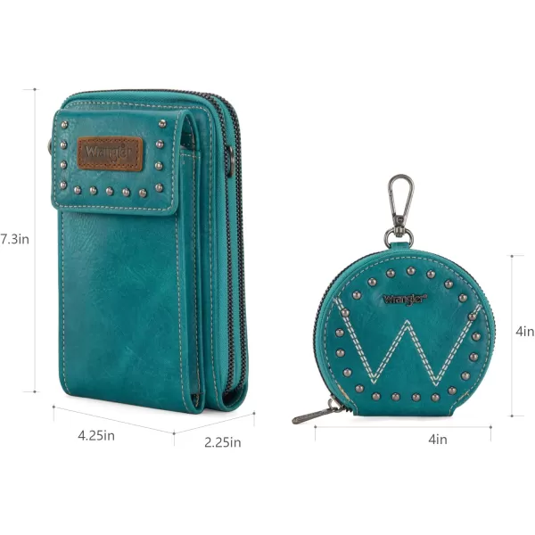 Wrangler Crossbody Cell Phone Bags for Women Wallet Purses with Credit Card Slots