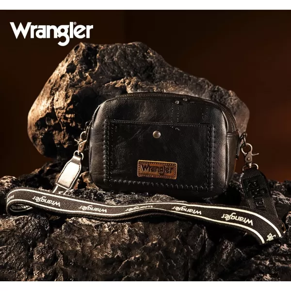 Wrangler Crossbody Purses for Women Trendy Camera Snapshot Bag with Wide Strap