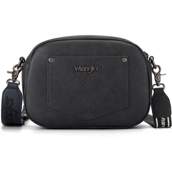 Wrangler Crossbody Purses for Women Trendy Camera Snapshot Bag with Wide Strap