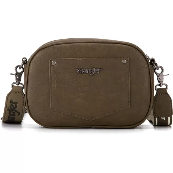 Wrangler Crossbody Purses for Women Trendy Camera Snapshot Bag with Wide Strap