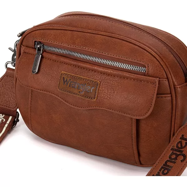 Wrangler Crossbody Purses for Women Trendy Camera Snapshot Bag with Wide Strap