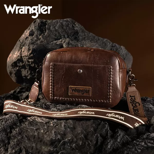 Wrangler Crossbody Purses for Women Trendy Camera Snapshot Bag with Wide Strap