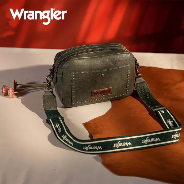 Wrangler Crossbody Purses for Women Trendy Camera Snapshot Bag with Wide Strap