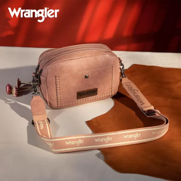 Wrangler Crossbody Purses for Women Trendy Camera Snapshot Bag with Wide Strap