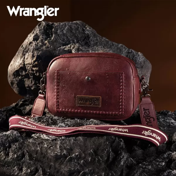 Wrangler Crossbody Purses for Women Trendy Camera Snapshot Bag with Wide Strap