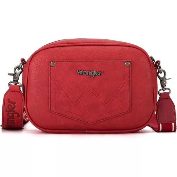 Wrangler Crossbody Purses for Women Trendy Camera Snapshot Bag with Wide Strap