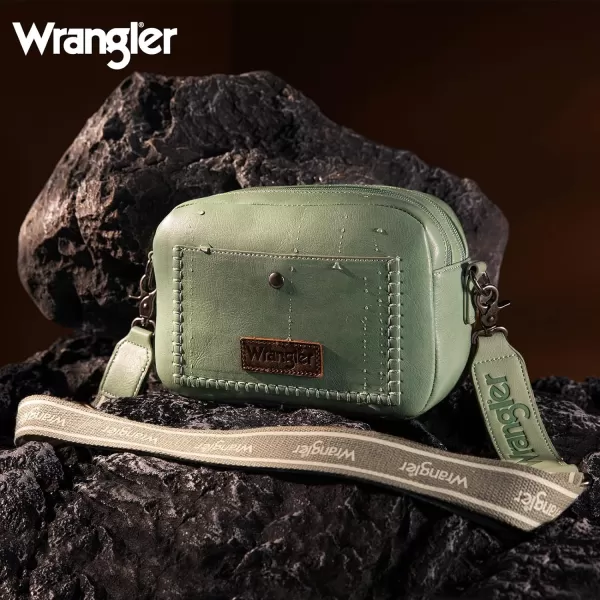 Wrangler Crossbody Purses for Women Trendy Camera Snapshot Bag with Wide Strap