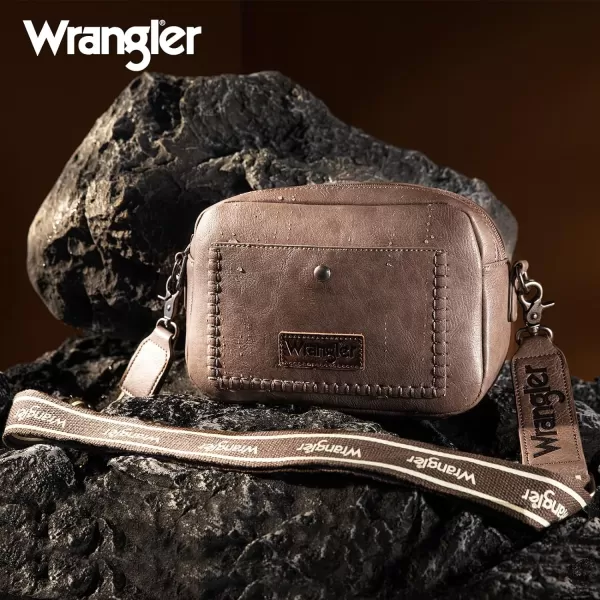 Wrangler Crossbody Purses for Women Trendy Camera Snapshot Bag with Wide Strap