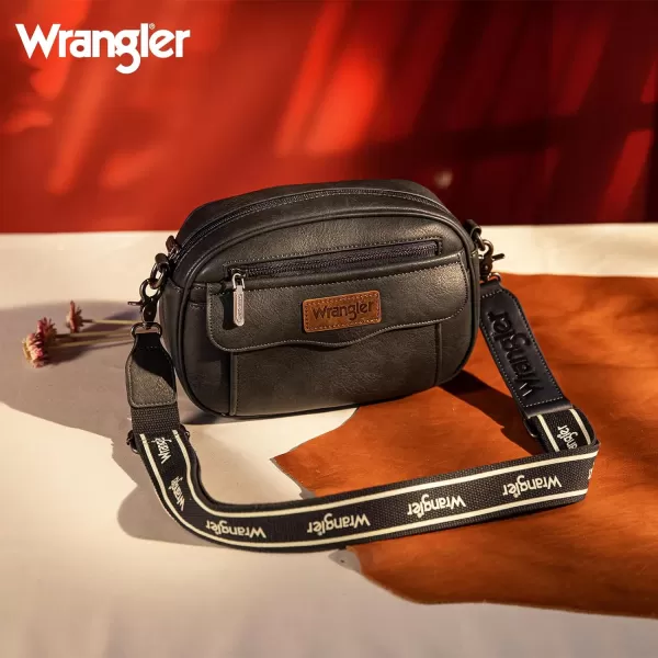 Wrangler Crossbody Purses for Women Trendy Camera Snapshot Bag with Wide Strap