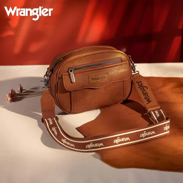 Wrangler Crossbody Purses for Women Trendy Camera Snapshot Bag with Wide Strap