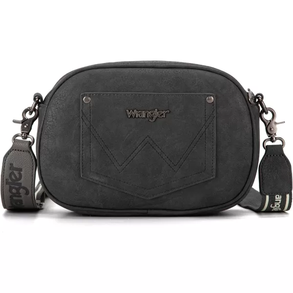 Wrangler Crossbody Purses for Women Trendy Camera Snapshot Bag with Wide Strap