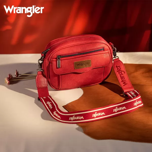 Wrangler Crossbody Purses for Women Trendy Camera Snapshot Bag with Wide Strap