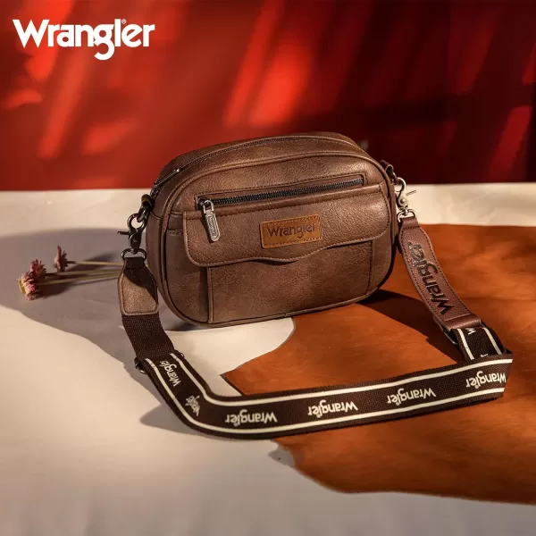 Wrangler Crossbody Purses for Women Trendy Camera Snapshot Bag with Wide Strap