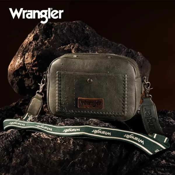 Wrangler Crossbody Purses for Women Trendy Camera Snapshot Bag with Wide Strap