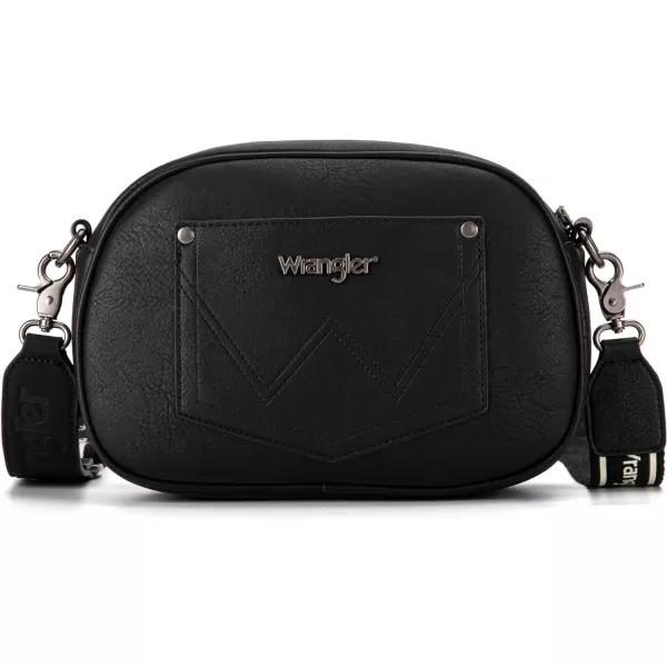 Wrangler Crossbody Purses for Women Trendy Camera Snapshot Bag with Wide Strap