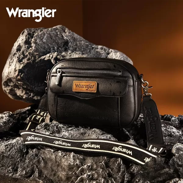 Wrangler Crossbody Purses for Women Trendy Camera Snapshot Bag with Wide Strap